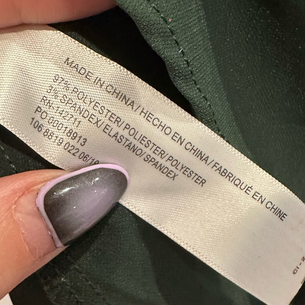 Eloquii Deep Green Button-Up Blouse Women’s 22 Plus Size - Picture 6 of 6